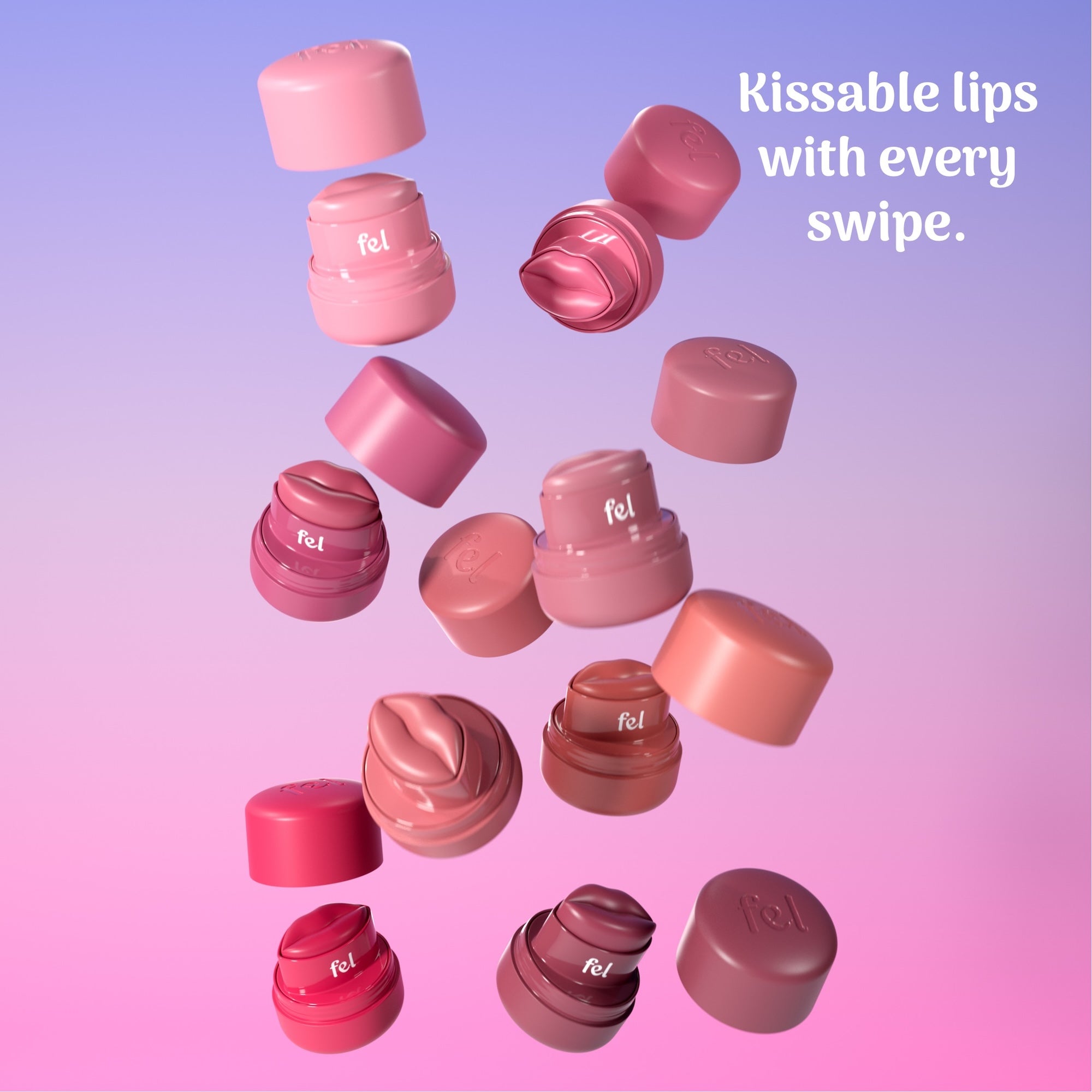 Kissylips Cushy Shine Lip and Cheek Balm™ "Peck" (blush pink)
