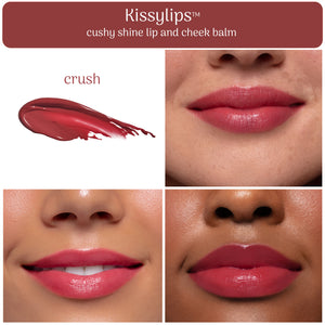Kissylips Cushy Shine Lip + Cheek Balm™ "Crush" (Warm Berry)