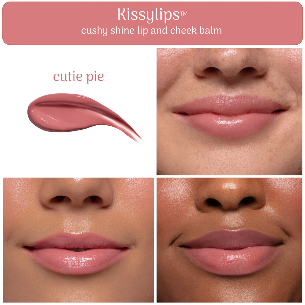 Kissylips Cushy Shine Lip + Cheek Balm™ "Cutie Pie" (Sheer Pink)