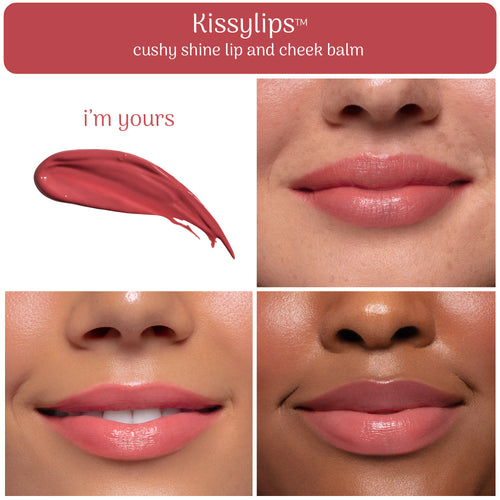 Kissylips Cushy Shine Lip and Cheek Balm™ "I'm Yours" (rose nude)