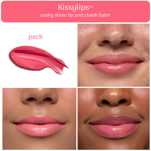 Kissylips Cushy Shine Lip + Cheek Balm™ "Peck" (Blush Pink)