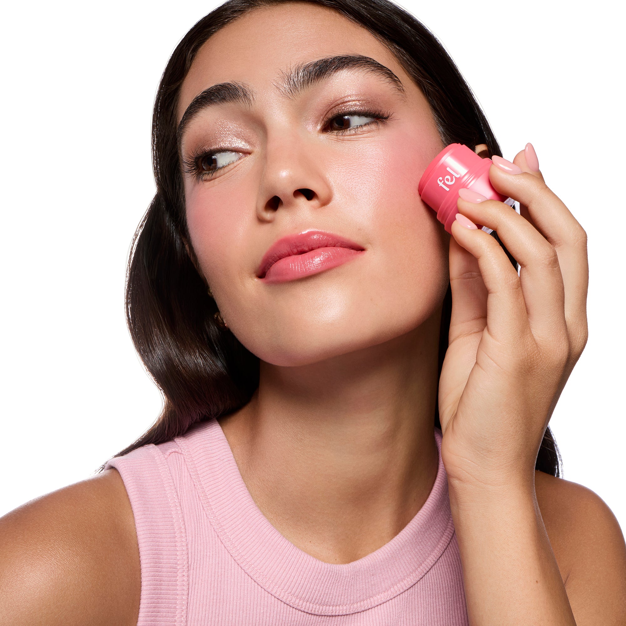 Kissylips Cushy Shine Lip and Cheek Balm™ "Peck" (blush pink)